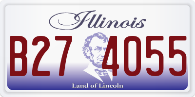 IL license plate B274055