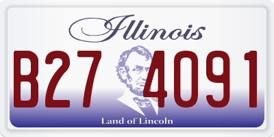 IL license plate B274091