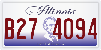 IL license plate B274094