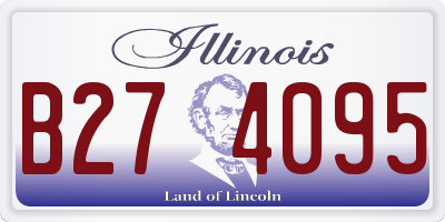 IL license plate B274095