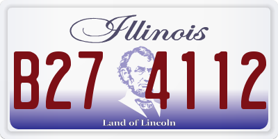 IL license plate B274112