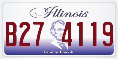 IL license plate B274119