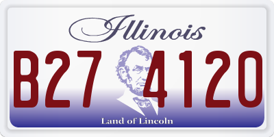 IL license plate B274120