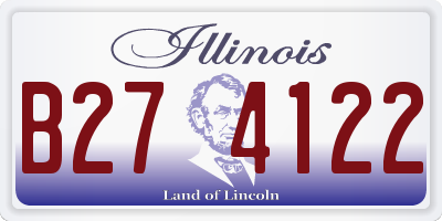 IL license plate B274122