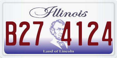 IL license plate B274124