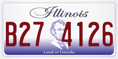 IL license plate B274126