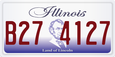 IL license plate B274127