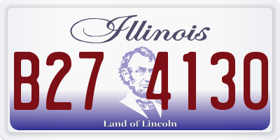 IL license plate B274130
