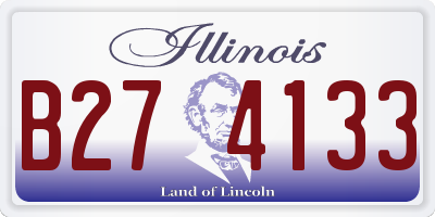 IL license plate B274133