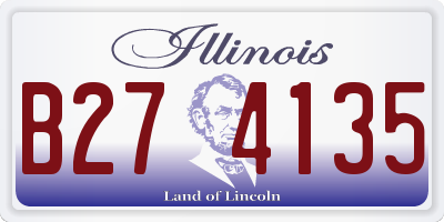 IL license plate B274135