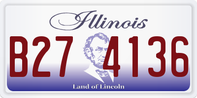 IL license plate B274136