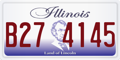 IL license plate B274145
