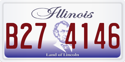 IL license plate B274146