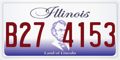 IL license plate B274153