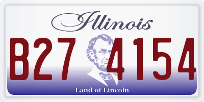 IL license plate B274154