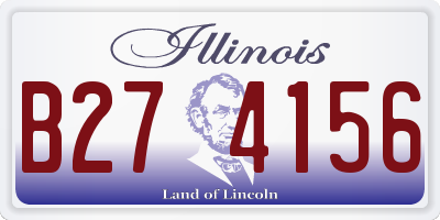 IL license plate B274156