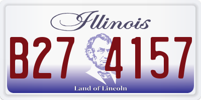 IL license plate B274157