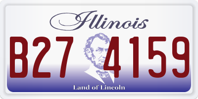 IL license plate B274159
