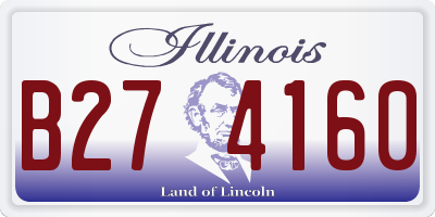 IL license plate B274160