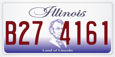 IL license plate B274161