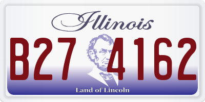 IL license plate B274162