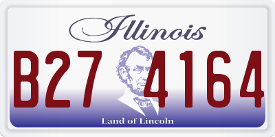 IL license plate B274164