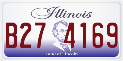 IL license plate B274169