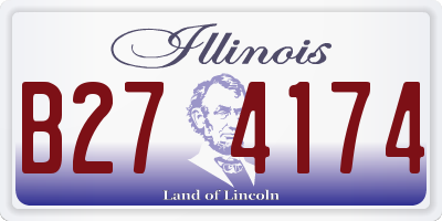 IL license plate B274174