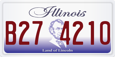 IL license plate B274210