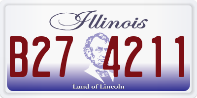 IL license plate B274211