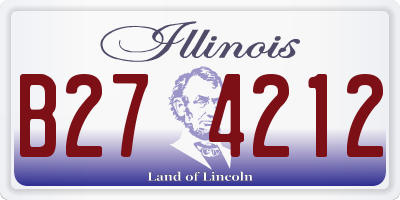 IL license plate B274212