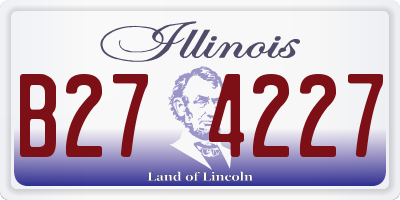 IL license plate B274227