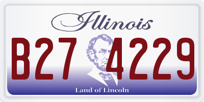 IL license plate B274229