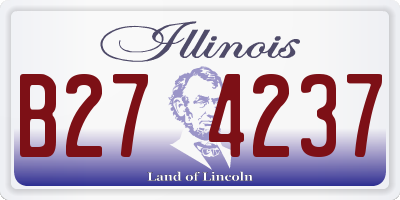IL license plate B274237