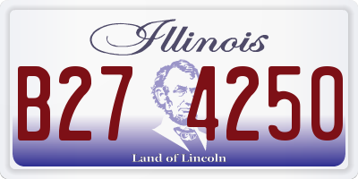 IL license plate B274250