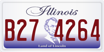 IL license plate B274264
