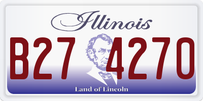 IL license plate B274270