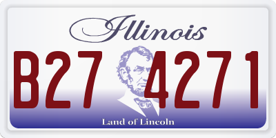 IL license plate B274271