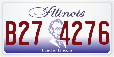 IL license plate B274276