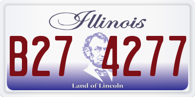 IL license plate B274277
