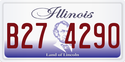 IL license plate B274290