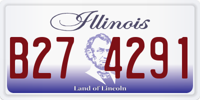 IL license plate B274291