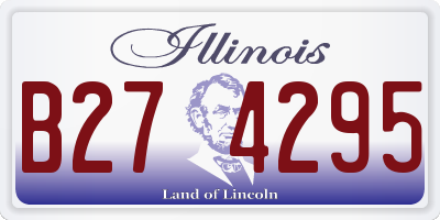 IL license plate B274295