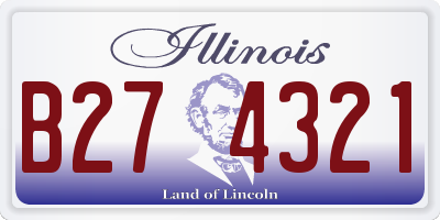 IL license plate B274321