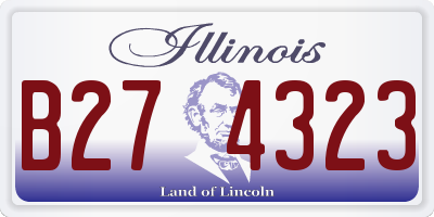 IL license plate B274323