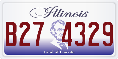 IL license plate B274329