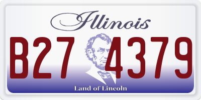 IL license plate B274379