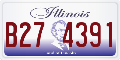 IL license plate B274391
