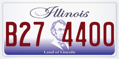 IL license plate B274400