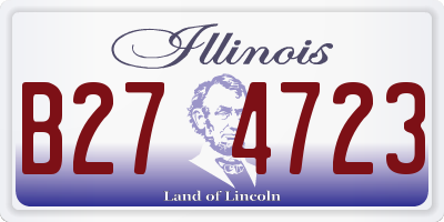 IL license plate B274723